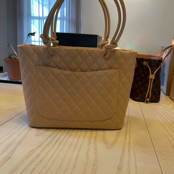 Authentic Chanel Tan Cambon Tote - Picture 2 of 8